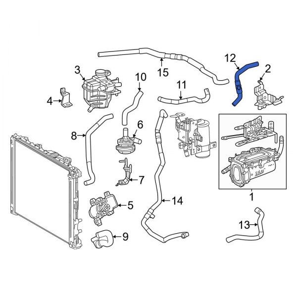 HVAC Heater Hose