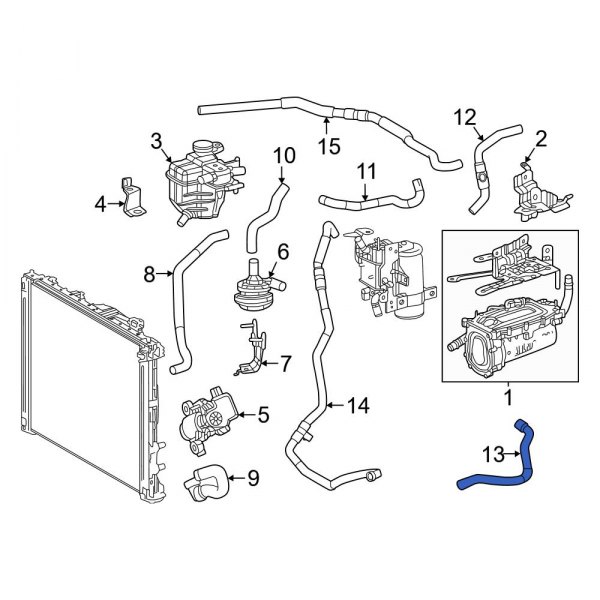 HVAC Heater Hose