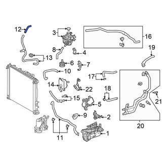 Toyota OE - Rear HVAC Heater Hose