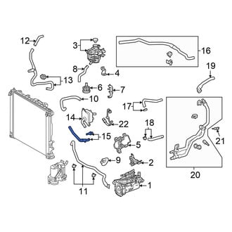 Toyota OE - Front HVAC Heater Hose
