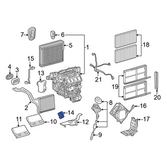 Toyota OE - Lower HVAC Floor Mode Door Actuator