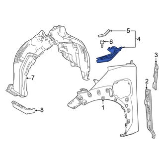 Toyota OE - Front Right Hood Hinge Cover