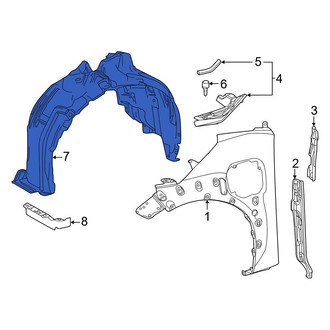 Toyota OE - Front Left Fender Splash Shield