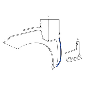 Toyota OE - Rear Right Wheel Arch Molding Seal