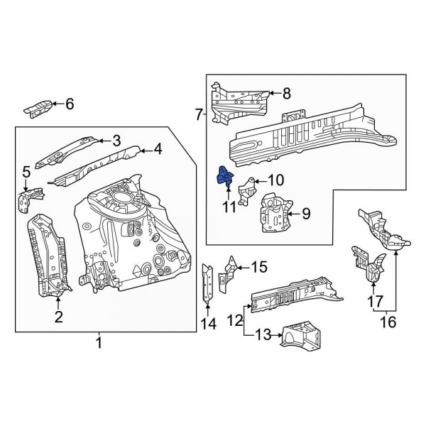 Fender Apron Reinforcement