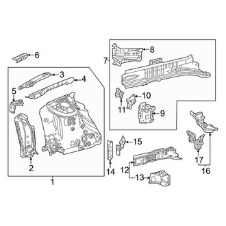 Toyota OE - Fender - Structural Components & Rails
