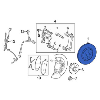 Toyota OE - Front Disc Brake Rotor