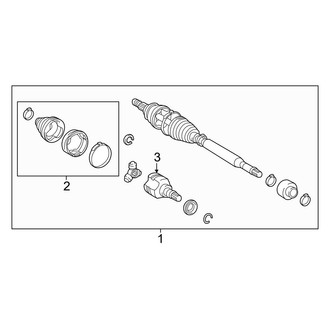 Toyota OE - Front Suspension - Drive Axles (Limited / XLE)