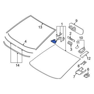 Toyota OE - Front Interior Rear View Mirror Bracket