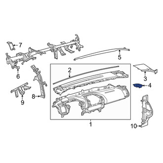 Toyota OE - Left Dashboard Air Vent Trim