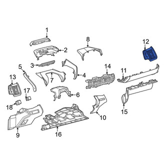 Toyota OE - Front Right Dashboard Air Vent