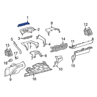Toyota OE - Instrument Cluster Visor