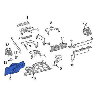 Toyota OE - Outer Instrument Panel Trim Panel