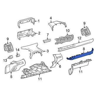 Toyota OE - Center Instrument Panel Trim Panel