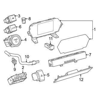 Toyota OE - Instrument Panel - Cluster & Switches