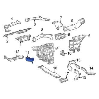 Toyota OE - Front Left HVAC Duct Adapter