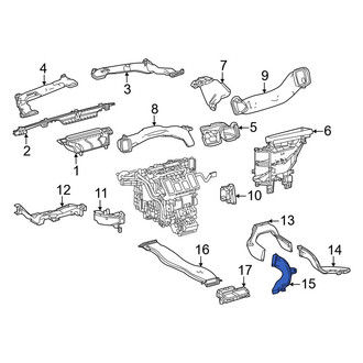 Toyota OE - Rear Left Instrument Panel Air Duct