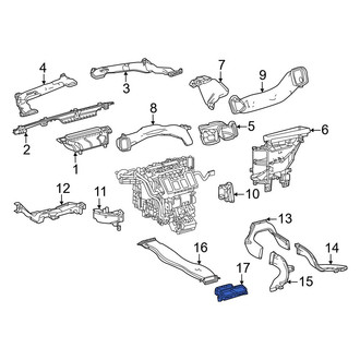 Toyota OE - Rear Center Instrument Panel Air Duct
