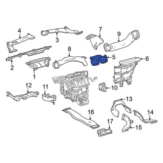 Toyota OE - Front Center Instrument Panel Air Duct