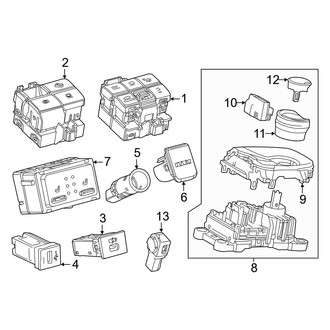 Toyota OE - Console - Electrical Components (Limited / Nightshade / XLE)