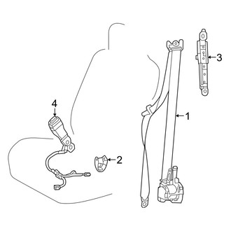 Toyota OE - Restraint Systems - Front Seat Belts