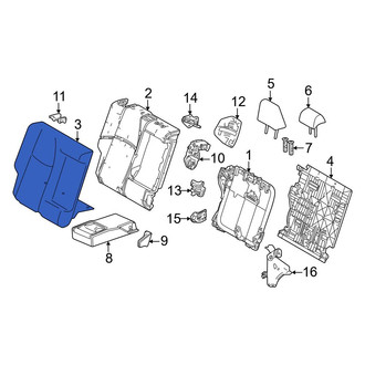 Toyota OE - Rear Right Seat Back Cushion Cover