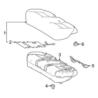 Toyota OE - Seats & Tracks - Rear Seat Components (Seat Cushion)