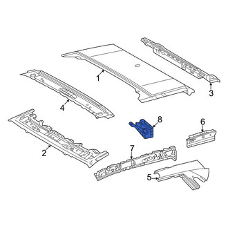 Toyota OE - Left Inner Roof Side Rail Reinforcement