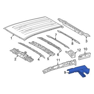 Toyota OE - Left Outer Roof Side Rail