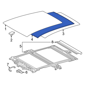 Toyota OE - Sunroof Opening Trim