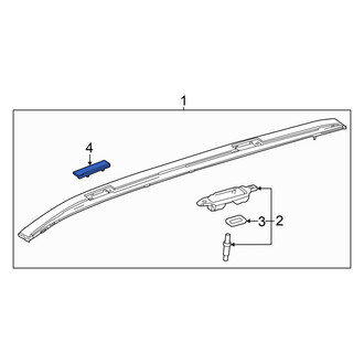 Toyota OE - Front Left Roof Luggage Carrier Side Rail Cap