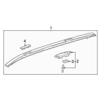 Toyota OE - Roof Rack (W/O Panoramic Roof)