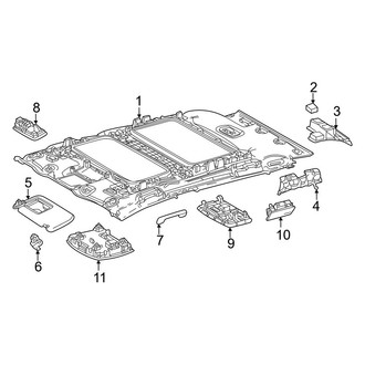 Toyota OE - Roof - Interior Trim (With Panoramic Roof)