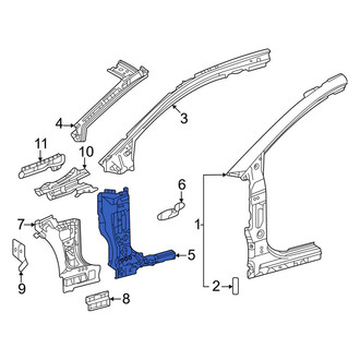 Toyota OE - Left Lower Body A-Pillar Reinforcement