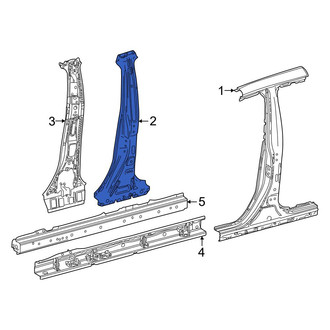 Toyota OE - Left Body B-Pillar Reinforcement