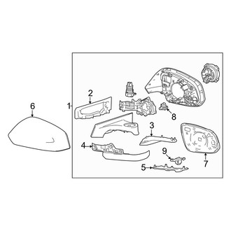 Toyota OE - Front Door - Outside Mirrors