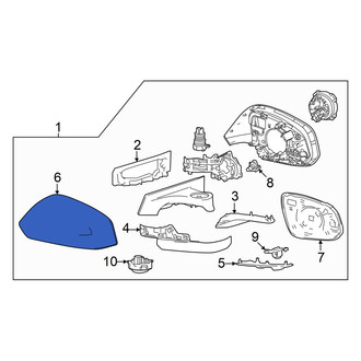 Toyota OE - Front Left Door Mirror Cover