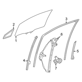 Toyota OE - Front Door - Glass & Hardware