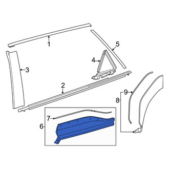 Toyota OE - Rear Left Door Molding