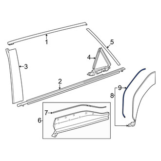 Toyota OE - Rear Outer Wheel Arch Molding Seal