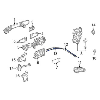 Toyota OE - Rear Door Latch Cable