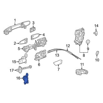Toyota OE - Rear Left Lower Door Hinge