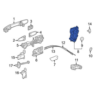 Toyota OE - Rear Left Door Latch Assembly