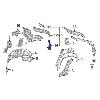 Toyota OE - Left Lower Inner Body C-Pillar