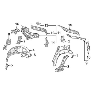 Toyota OE - Quarter Panel - Inner Structure