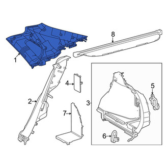 Toyota OE - Rear Left Upper Interior Quarter Panel Trim Panel