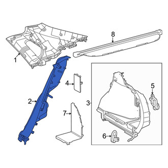 Toyota OE - Rear Left Body C-Pillar Trim Panel
