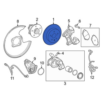 Toyota OE - Rear Disc Brake Rotor