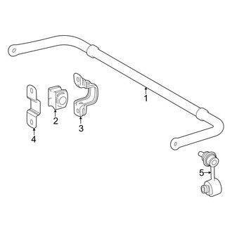 Toyota OE - Rear Suspension - Stabilizer Bar & Components (FWD)