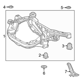 Toyota OE - Rear Suspension - Suspension Mounting (FWD)